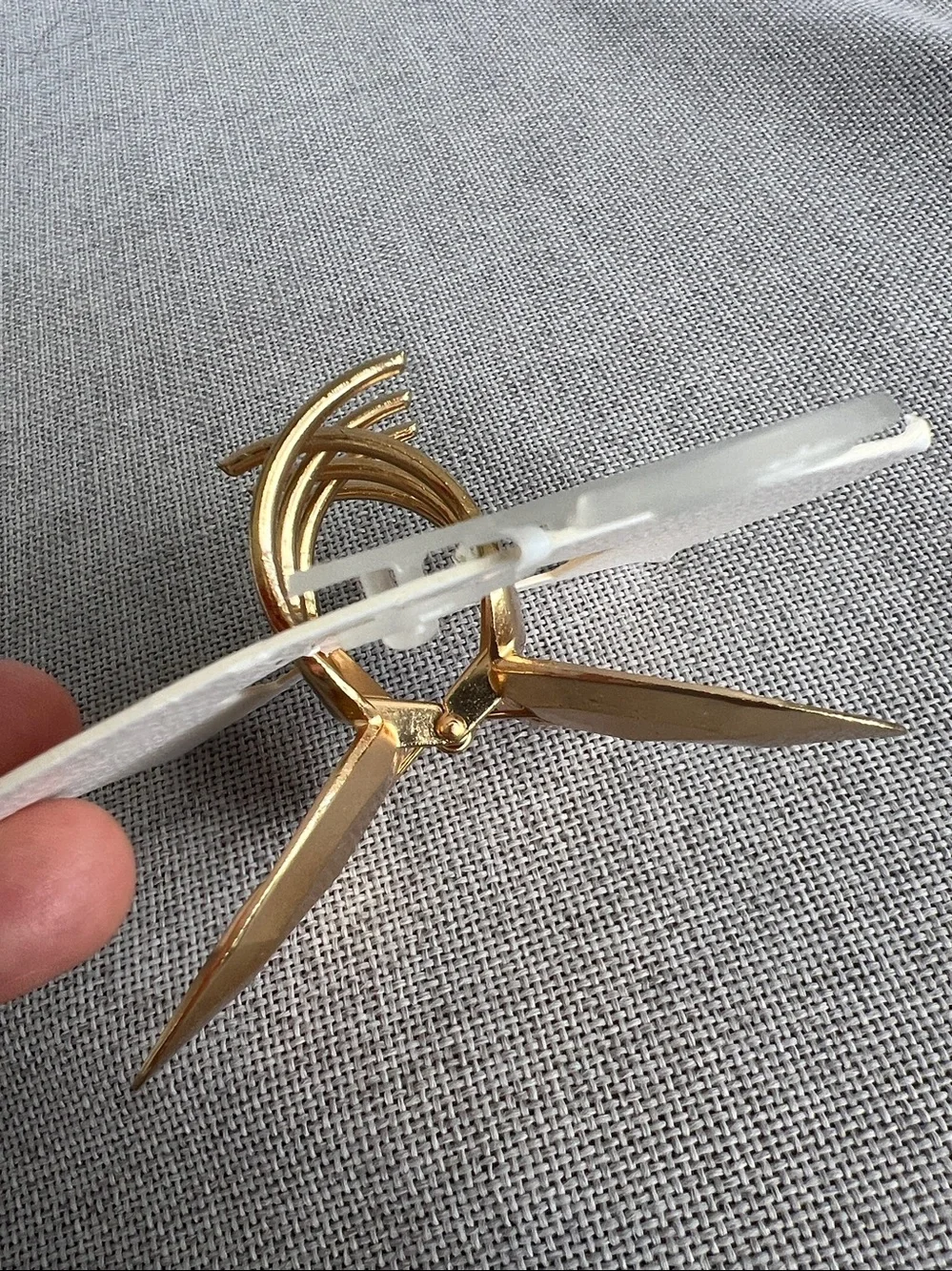 Natasha Gold Butterfly Metal claw jaw hair clip NWT